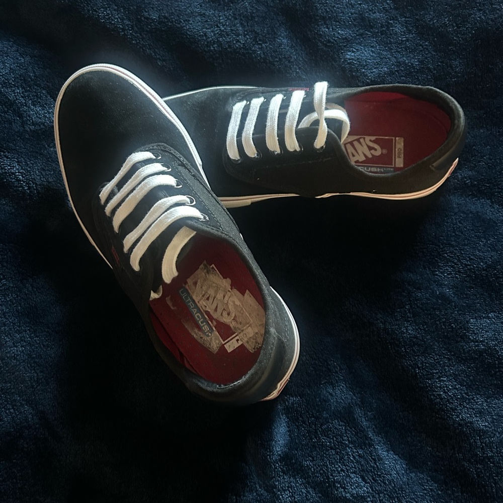 Chima Ferguson Pro Vans Men's Black and White Sneakers